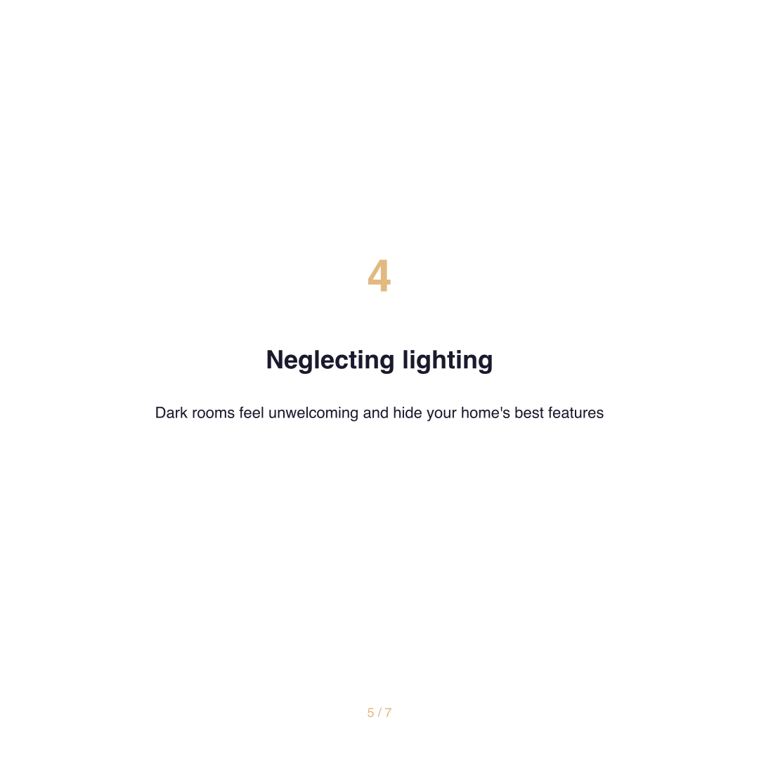 Carousel slide 4 — staging mistake